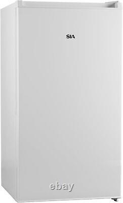 SFR44WE 83L White Freestanding under Counter Fridge with Ice Box, 2 Glass Shelve