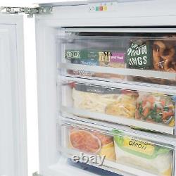 SIA Built In White Integrated Under Counter Fridge And Freezer Twin Pack