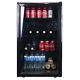 Sia Dc1bl 126l Glass Door Black Under Counter Beer & Drinks Fridge Wine Cooler