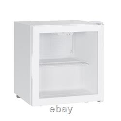 SIA Drinks Fridge, 58L Table Top Beer / Wine Cooler With Glass Door DC6WH