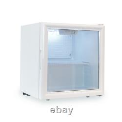 SIA Drinks Fridge, 58L Table Top Beer / Wine Cooler With Glass Door DC6WH