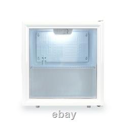 SIA Drinks Fridge, 58L Table Top Beer / Wine Cooler With Glass Door DC6WH