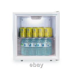 SIA Drinks Fridge, 58L Table Top Beer / Wine Cooler With Glass Door DC6WH