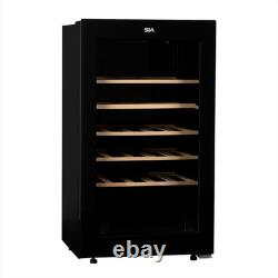 SIA HSWC90BL/G Freestanding 90L, 34 Bottle Wine Cooler Chiller in Black GRADED