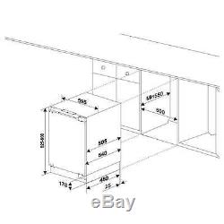 SIA Integrated Under counter Larder Fridge & Freezer Twin Pack A+