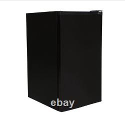 SIA LFIBL 48cm Black Free Standing Under Counter Fridge With 3 Ice Box