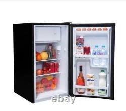 SIA LFIBL 48cm Black Free Standing Under Counter Fridge With 3 Ice Box