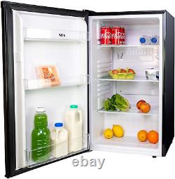 SIA LFS01BL-AMZ1 Black Under Counter Fridge, 91L Capacity, 48cm Wide, Larder, E