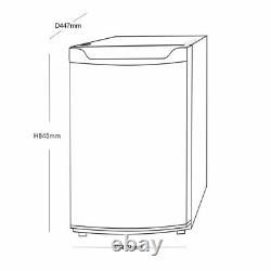 SIA LFS01BL/E 48cm Black Freestanding 91L Under Counter Larder Fridge