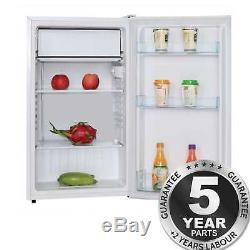SIA LFSI01WH 49cm Free Standing Under Counter Fridge In White With Ice Box