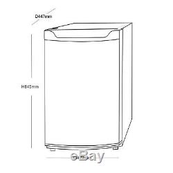 SIA LFSI01WH 49cm Free Standing Under Counter Fridge In White With Ice Box