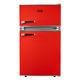 Sia Rfm88r 88l Freestanding Under Counter Retro Fridge Freezer Red