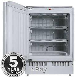 SIA RFU103 60cm 102L White Integrated Under Counter 3 Drawer Freezer A+ Rating