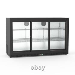 SIA SBB290BL3 Black 290L Commercial Back Bar Fridge With Sliding Doors GRADED SIA SBB290BL3 Black 290L Commercial Back Bar Fridge With Sliding Doors GRADED
