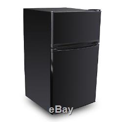 SIA UFF01BL 92L Freestanding Black Under Counter 2 Door Fridge Freezer A+ Energy