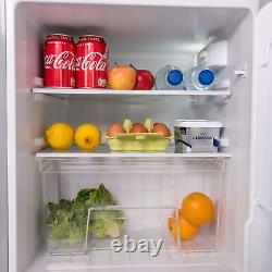 SIA UFF01SS/E 88L Silver/Grey Freestanding Under Counter 2 Door Fridge Freezer
