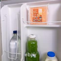 SIA UFF01SS/E 88L Silver/Grey Freestanding Under Counter 2 Door Fridge Freezer