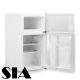Sia Uff01wh 92l Freestanding White Under Counter 2 Door Fridge Freezer A+ Energy