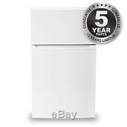 SIA UFF01WH 92L Freestanding White Under Counter 2 Door Fridge Freezer A+ Energy