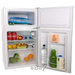 SIA UFF01WH 92L White Freestanding Under Counter 2 Door Fridge Freezer A+ Energy