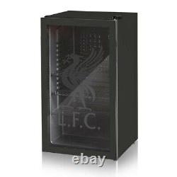 SWAN Liverpool FC 80L Glass Fronted Under the Counter Fridge. Black LFC Fridge