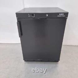 Single Door Under Counter Fridge 150 Litre Black Chiller Commercial Nisbets E