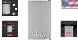 Sleek 93L Under Counter Fridge with Adjustable Temperature Control in Silver