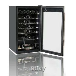 Smad 33 Bottles Wine Fridge Cooler Glass Door Stainless Steel 95L Under-Counter