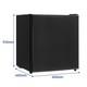 Smad 46 Litre Table Top Drinks Fridge Ice Box Black Reversible Door Home Hotel