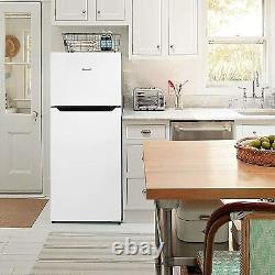 Smad Small 2 Door Fridge Top Freezer FreeStanding 121L White Refrigerator