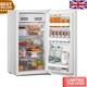 Spacious 93l White Under Counter Fridge With Interior Light & Adjustable Legs