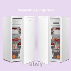 Spacious 93L White Under Counter Fridge with Interior Light & Adjustable Legs