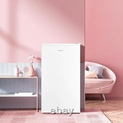 Spacious 93L White Under Counter Fridge with Interior Light & Adjustable Legs