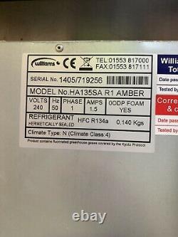 Stainless Steel Williams HA135 SA under counter single door fridge