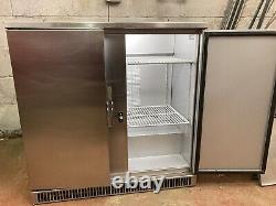 Stainless steel under counter fridge