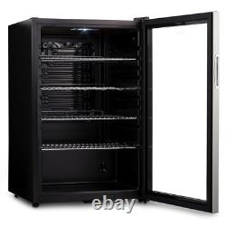 Subcold 115L Under Counter Drinks Fridge Super115 LED Stainless Steel Glass Door