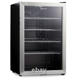 Subcold 115L Under Counter Drinks Fridge Super115 LED Stainless Steel Glass Door