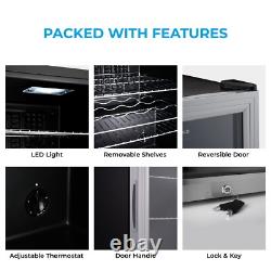 Subcold 115L Under Counter Drinks Fridge Super115 LED Stainless Steel Glass Door
