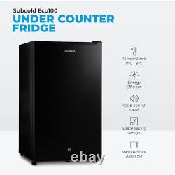 Subcold Eco100 Under Counter Fridge 100 Litre Black Refurbished Grade C