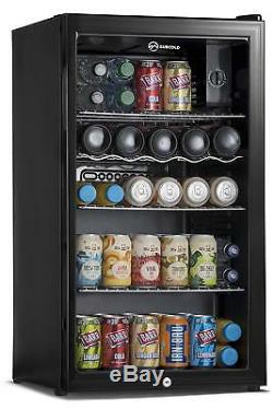 Subcold Super85 LED Under Counter Fridge 85L Beer Wine And Drinks Fridge Black