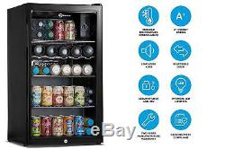 Subcold Super85 LED Under Counter Fridge 85L Beer Wine And Drinks Fridge Black