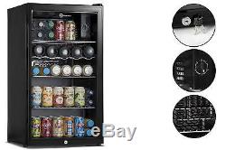 Subcold Super85 LED Under Counter Fridge 85L Beer Wine And Drinks Fridge Black