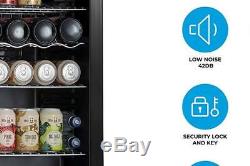 Subcold Super85 LED Under Counter Fridge 85L Beer Wine And Drinks Fridge Black