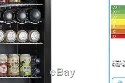 Subcold Super85 LED Under Counter Fridge 85L Beer Wine And Drinks Fridge Black