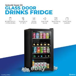 Subcold Super 85 LED Black Refurbished Grade C Beer & Wine Fridge 3-18 °C