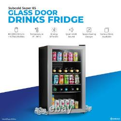 Subcold Super 85 LED Silver Refurbished Grade C Wine & Beer Fridge 3-18°C