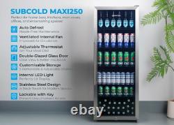 Subcold Tall Drinks Fridge 237L Auto Defrost Subcold Maxi250 Stainless Steel