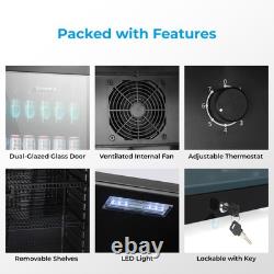 Subcold Tall Drinks Fridge 237L Drinks Cooler Auto Defrost Subcold Maxi250 Black