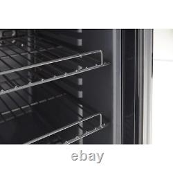 Swan 80L Glass Door Undercounter Freestanding Drinks Fridge SR12030BN, Black, 85W