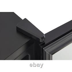 Swan 80L Glass Door Undercounter Freestanding Drinks Fridge SR12030BN, Black, 85W